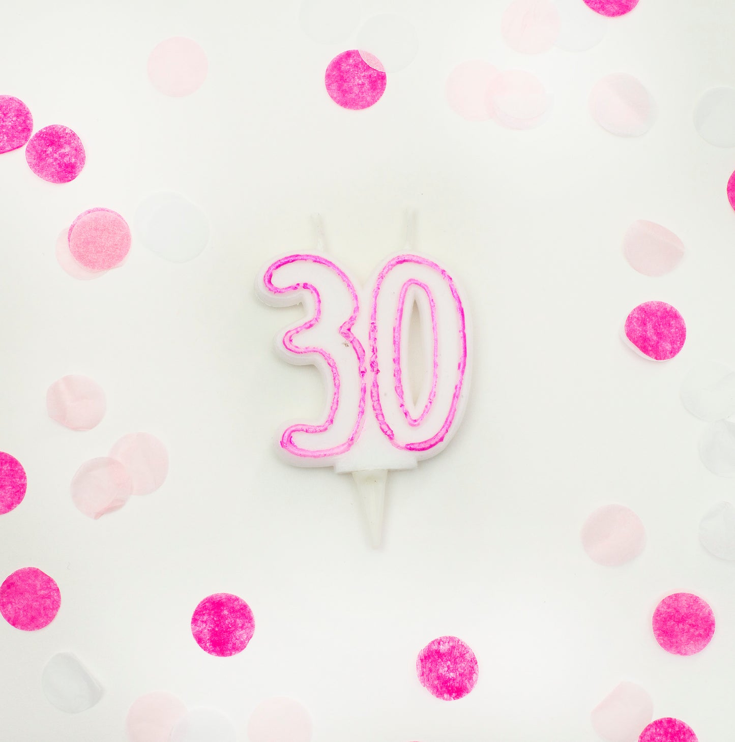 Age 30 Pink Milestone Candle 1