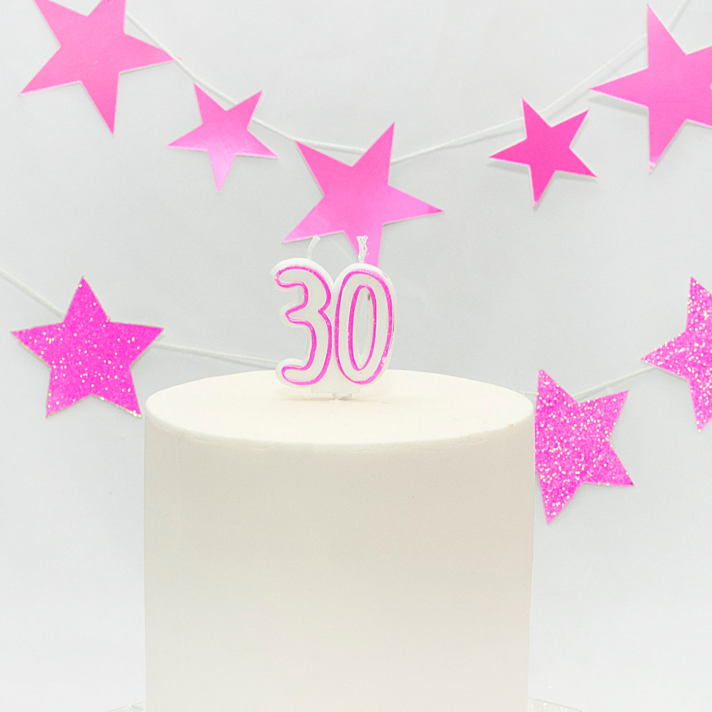 Age 30 Pink Milestone Candle 2