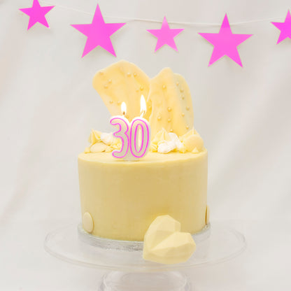 Age 30 Pink Milestone Candle 5