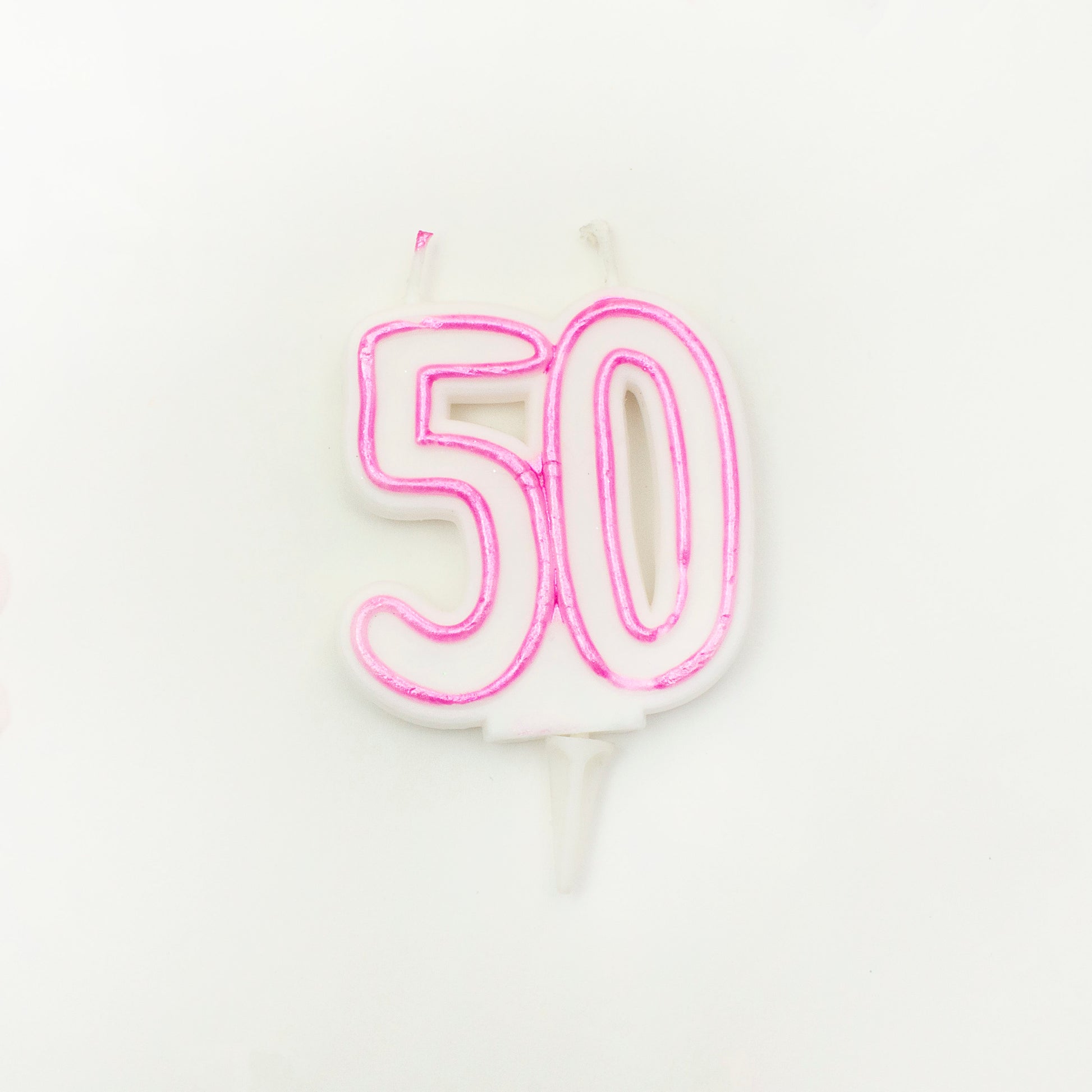 Age 50 Pink Milestone Candle 