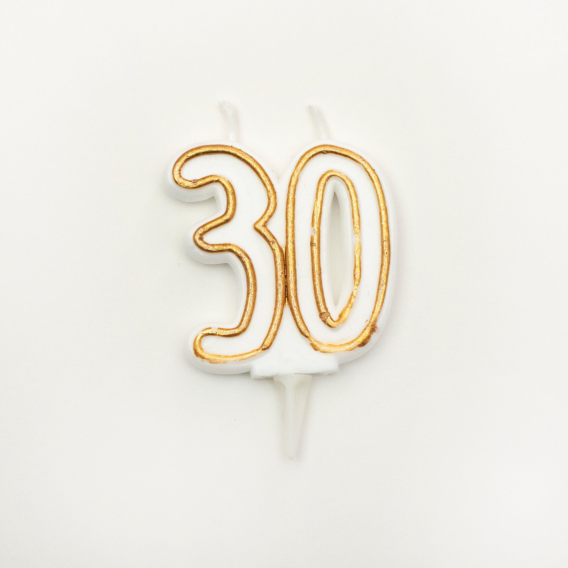 Age 30 Gold Milestone Candle 