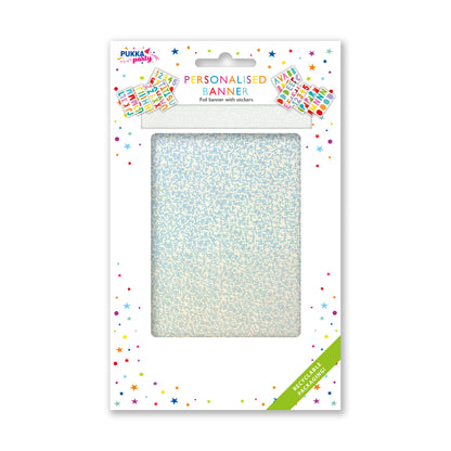 Personalised Foil Banner With Sticker Sheets