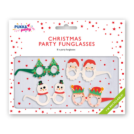 Pukka Party Christmas Glasses 