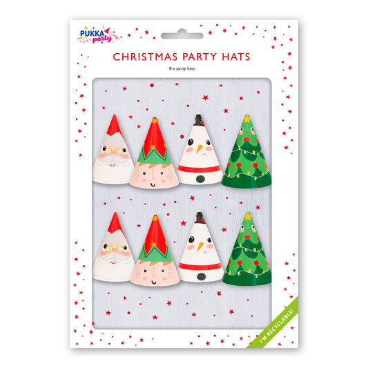 Pukka Party Family Christmas Hats 