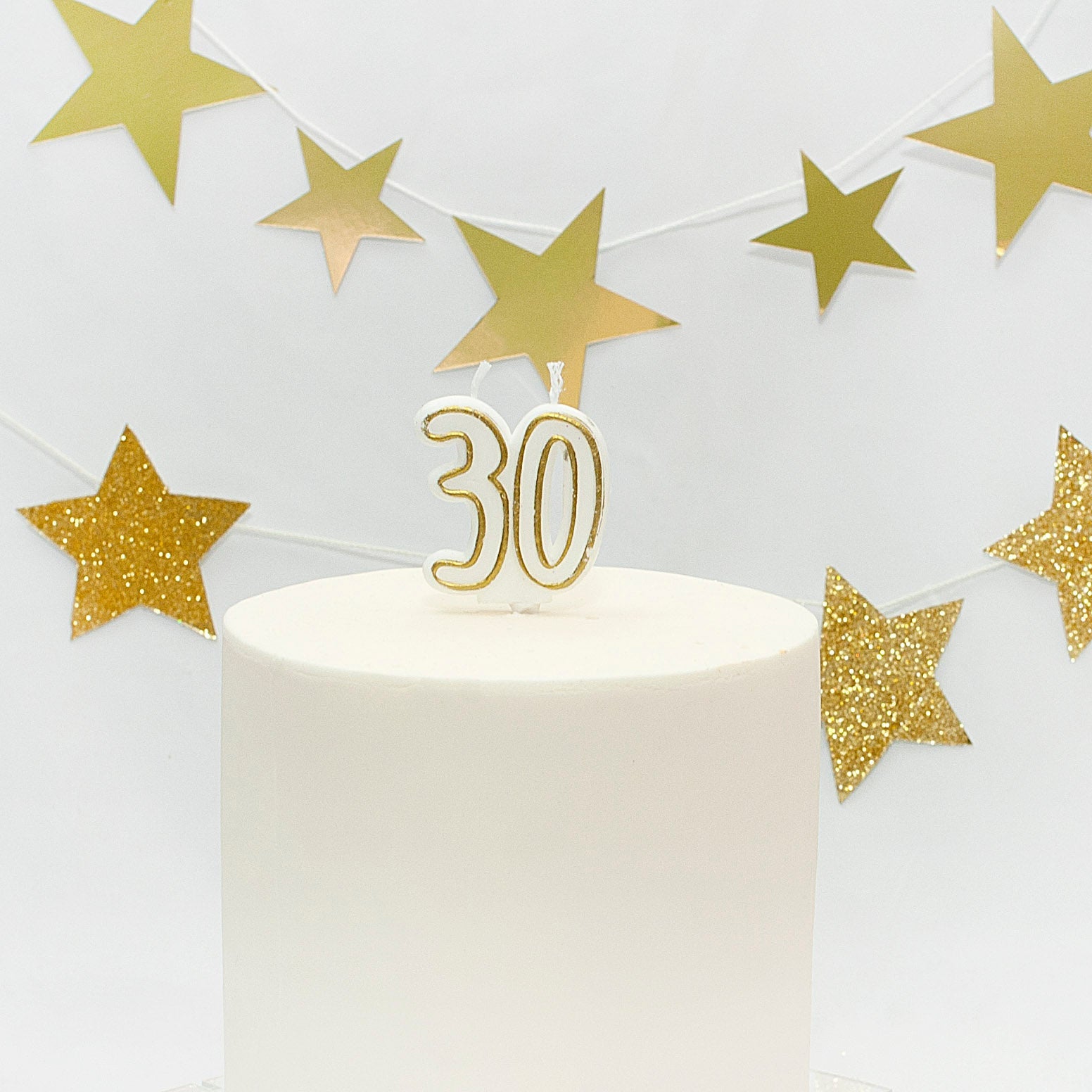 Age 30 Gold Milestone Candle 2