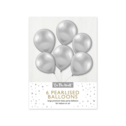 Metallic Silver 12-inch Balloons 3