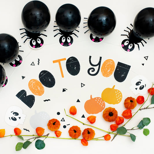 Halloween Boo to You Stitched Garland 