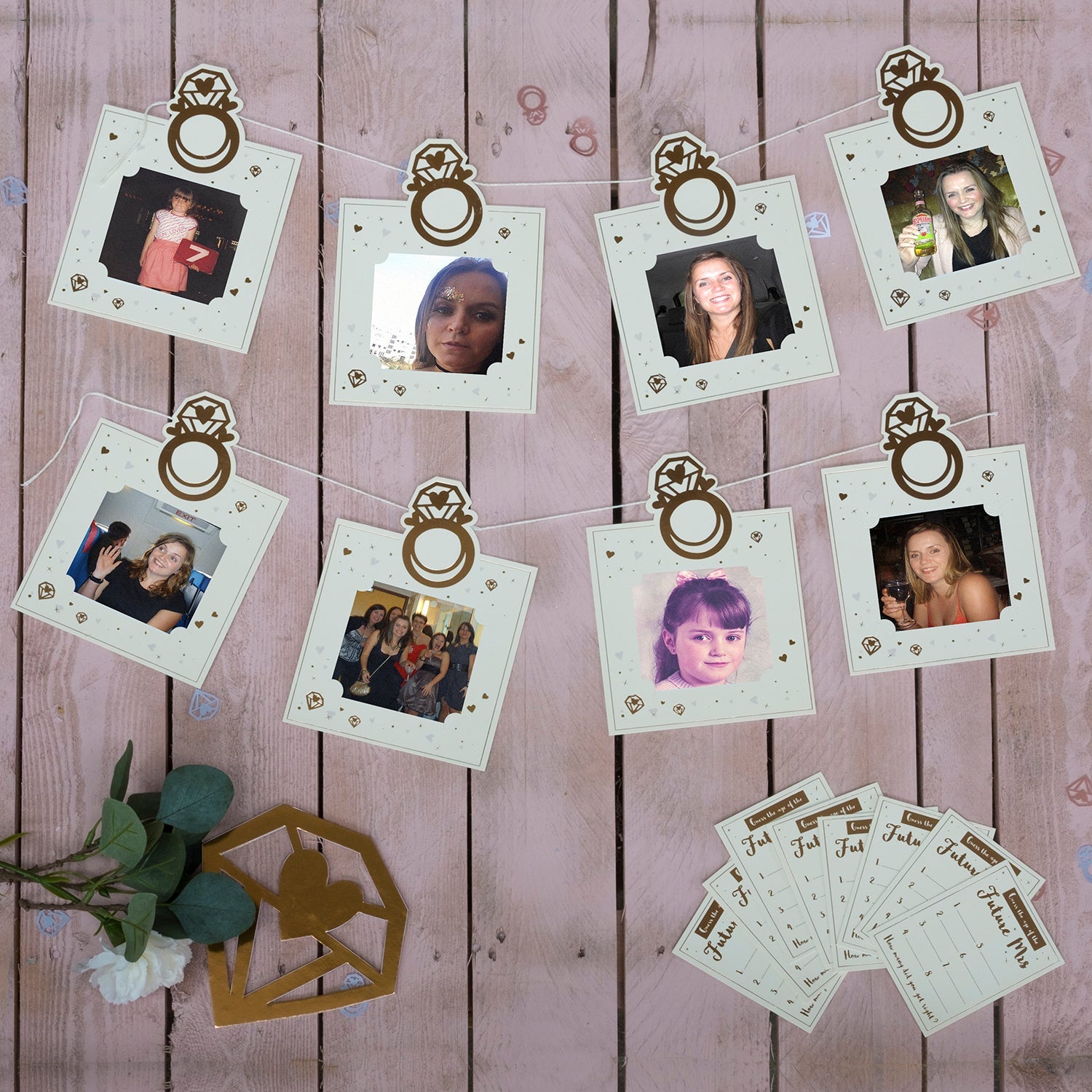Hen Party Guess Who Game and Personalised Garland 2
