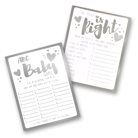 Ready to Pop Baby Shower Games Cards 