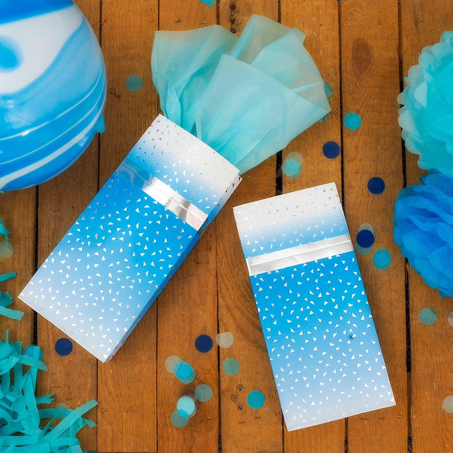 Blue Ombre Treat Bags 1
