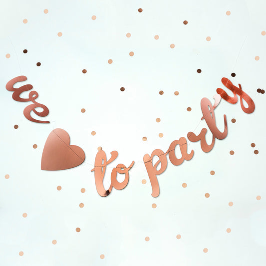 We Love to Party Stitched Garland 