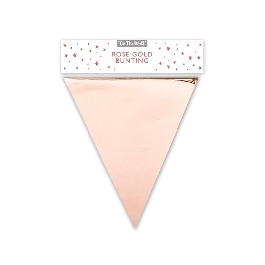 Rose Gold Pennant Flag Bunting 