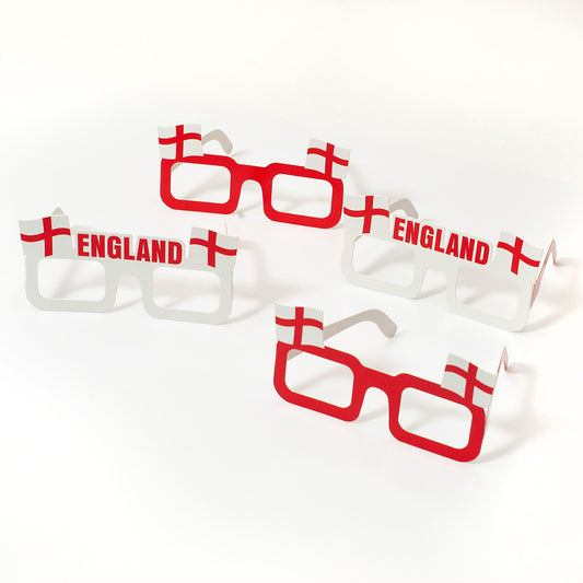 England Selfie Prop Glasses 