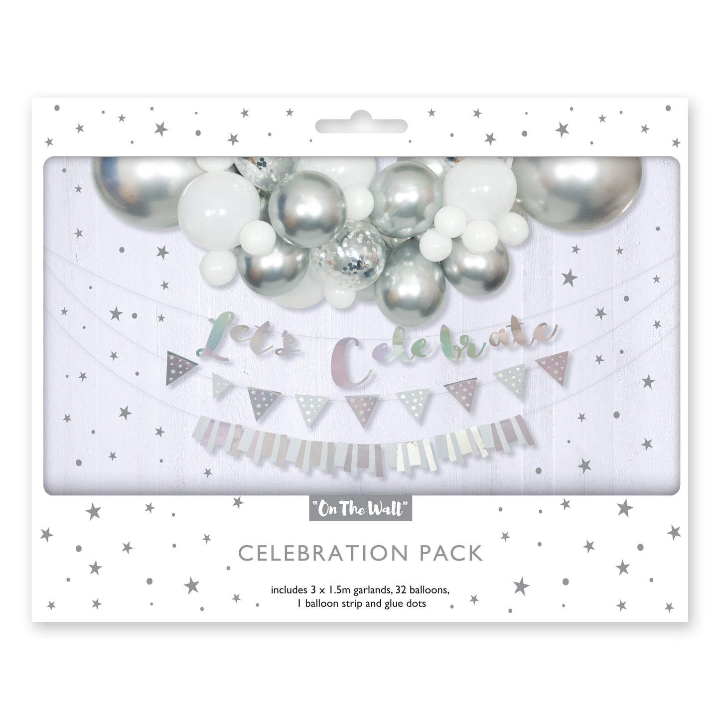 Lets Celebrate Silver Party Decoration Kit 2