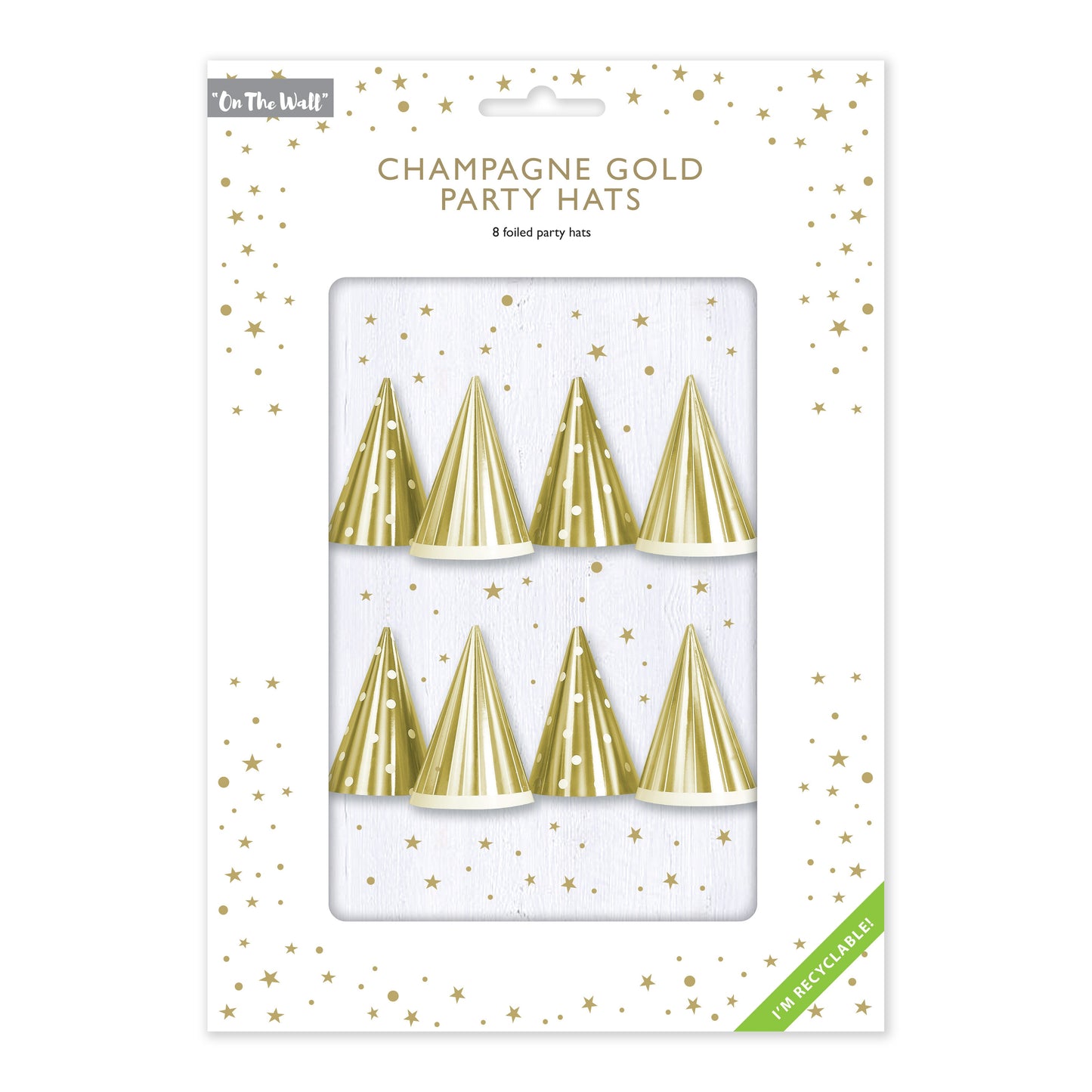 Champagne Gold Party Hats 1