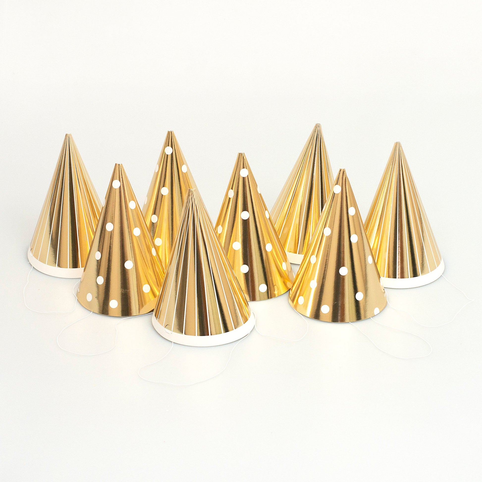 Champagne Gold Party Hats 3