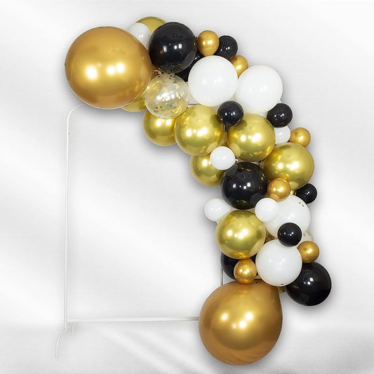 Black and Gold Balloon Arch Kit 