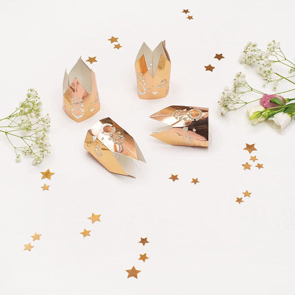 Rose Gold Miniature Crown Party Hats 1