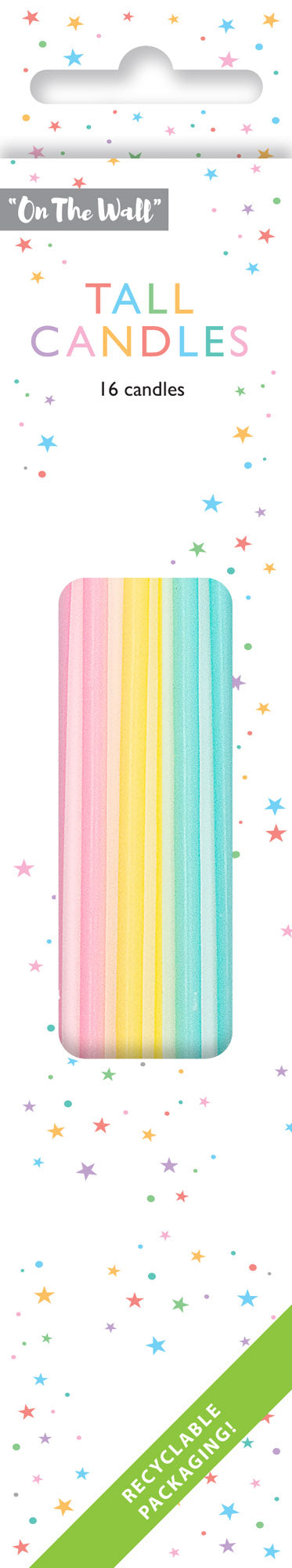 Tall Pastel Candles With Holders 3
